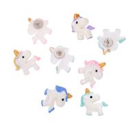 GLEAVI Punaise de Dessin Animé en Résine Lot de 10 Pièces Motifs Licorne pour Notes et Mémos Bureau Créatif
