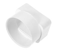 GLEAVI Raccord de Descente de Gouttière 80X55 MM vers Tube Rond 75 MM Accessoire pour Gouttières Extérieures Crépine de Drainage des Eaux Pluviales Kit Fixation Canalisation Pluie