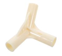 GLEAVI Raccord en T en Plastique Blanc pour Poteaux de Tente, Connecteur de Cadre de Tente Résistant aux Intempéries, Adaptateur de Jonction 3 Voies Compatible pour Auvent et Abris