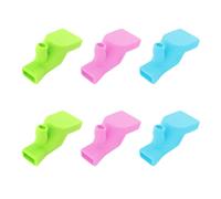 GLEAVI Rallonge de Robinet Colorée en Silicone 6pcs pour Garçon et Filles, Aide à Atteindre L'eau, Forme Créative et Flexible, Cuisine et Salle de Bain