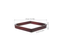GLEAVI Râtelier à Boules de Billard en Bois pour Billard 9 Boules Support Triangulaire Rigide Couleur Rouge Foncé Compatible 2-1/4 Pouces Accessoire Adulte et Club