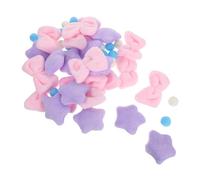 GLEAVI Rideau de Porte Peluche DIY avec Nœuds et Étoiles Guirlande Suspendue Mignonne pour Décoration Chambre Garçon Fille Panneau de Porte pour Chambre Fille