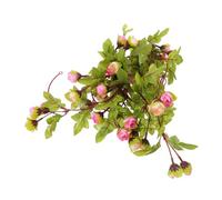 GLEAVI Rotin Rose Simulé Guirlande De Fleurs Fausses Fleurs Et Vignes Roses Guirlande De Roses Rouges Roses Rouges Fleurs Artificielles Vignes pour Chambre des Roses Fleur De Soie