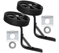 GLEAVI Roue Stabilisatrice Résistante pour Vélo Garçon et Filles 12-16 Pouces Petites Roues Auxiliaires Noires Support 14 Type de Rechange Antidérapantes pour Apprentissage Sécurisé