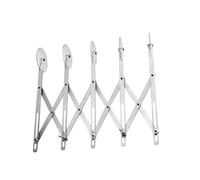 GLEAVI Rouleau à Pizza en Acier Inoxydable 5 Roues Réglables, Trancheuse à Pâte et Coupe-pâte Multi-usages pour Découpe de Pizza, Gâteau et Pâte, Outil de Pâtisserie Pratique et Compact