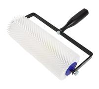 GLEAVI Rouleau à Pointes 23 CM pour Sol Autonivelant Outil Anti-Bulles pour Peinture Époxy Rouleau à Clous en Plastique Brosse pour Enduit de Chape Usage Professionnel Sol Ciment