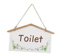 GLEAVI Rustic Wooden Restroom Wall Decor Plaque Farmhouse Bathroom Toilet Door Sign For Home Office Cafe And Restaurant Easy Hanging Vintage Style