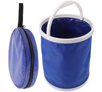 GLEAVI Seau à Eau Pliable de Camping 13l en Toile et Abs, Robuste et Peu Encombrant, Vacances Transport Extérieur
