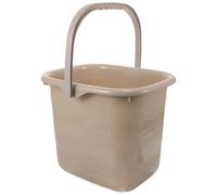 GLEAVI Seau en Plastique Rectangulaire 11L avec Poignée Portable Bassine Multifonction pour Nettoyage Lavage et Arrosage Seau D’Eau Solide Couleur Kaki Usage Domestique et Extérieur