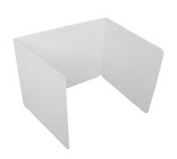 GLEAVI Séparateur de Confidentialité, Panneau Pliable Blanc en Plastique | Léger, Surface Propre à Essuyer, Usage Examens, Bureaux Partagés, Tables Scolaires