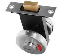 GLEAVI Serrure de Porte Indicatrice 53 MM en Acier Inoxydable 304 Brossé Panneau « Occupé » Verrou sans Clé pour Toilettes Publiques et Sanitaires Loquet pour Salle de Bain