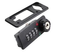 GLEAVI Serrure Mécanique à Combinaison 4 Chiffres en ABS Noir Serrure à Code pour Armoire et Boîte aux Lettres Verrouillage Sécurisé pour Mobilier de Bureau Usage Professionnel