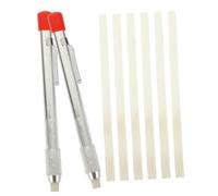 GLEAVI Set de Porte-stylo Stéatite pour Soudure avec Recharges Marqueur Léger et Portable pour Marquage sur Acier Aluminium et Moulées Outil Précis pour Atelier et Construction