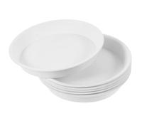 GLEAVI Soucoupes Rondes Lot de 6 en Plastique pour Pots de Fleurs Diamètre 20 CM Support Plateau Drainage pour Plantes d'Intérieur Jardin et Bonsaï