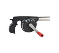 GLEAVI Souffleur de Feu Manuel Grand Format en Abs et Fer, Ventilateur Portable pour Barbecue Extérieur, Outil de Soufflage Léger et Pratique pour Camping et Pique-niques