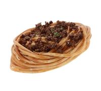 GLEAVI Spaghetti Artificiel Sauce Bœuf Décoration Réaliste pour Vitrine et Accessoires de Cuisine Faux Plat Lifelike
