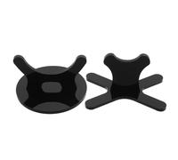 GLEAVI Support de Batte de Baseball en Acrylique Noir, Base Solide et Supports Séparés pour Éviter Le Roulement, Design Moderne pour Bureau ou Décoration de Pièce, Ensemble de 1