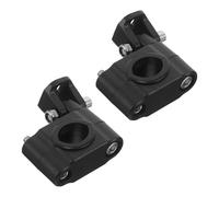 GLEAVI Support de Fixation en Alliage et Plastique 2pcs pour Projecteur Moto Angle D'éclairage Ajustable, Montage Robuste pour Conduite Nocturne et Mauvais Temps