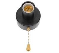 GLEAVI Support de Lampe Suspendue Mural Douille Noire et Chaînette de 1 Mètre Adapté pour Lampe de Chevet et Plafonnier pour Remplacement et Création de Luminaires Rétro