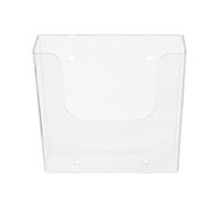 GLEAVI Support de Rangement de Bureau Transparent Pochettes Plastiques, Porte-Brochures Mural pour Classement Dossiers et Matériel