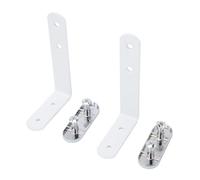 GLEAVI Support D'écran de L, Clips D'écran D'angle Robustes 2 Pièces, Équerres D'angle 90° pour Fixation de Cloison de Bureau, Accessoires pour Supports et Séparation, Usage