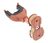 GLEAVI Support Mural Automatique pour Alto Ukulélé et Violon Crochet de Verrouillage en Bois Rouge Fixation Murale Compacte et Pratique pour Instrument à Cordes