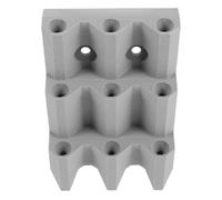 GLEAVI Support Mural en Plastique Gris pour Fléchettes à 9 Emplacements - Râtelier de Rangement et Présentoir Compact pour Fléchettes à Pointes Acier ou Souples, pour Salle de Jeux,