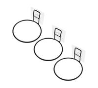 GLEAVI Support Suspendu Mural pour Gamelle de Chien Lot de 3 Set de Pièces Fixation Murale Robuste en Plastique Noir Adapté pour Gamelles d'eau Nourriture Accessoire Pratique pour