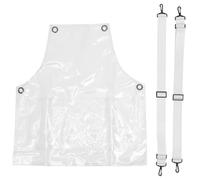 GLEAVI Tablier Transparent à Bretelles Croisées pour Coiffeur, L'Huile en Tpu, Sangle Réglable, Usage Unisexe pour Salon de Coiffure et Travail en Coiffure