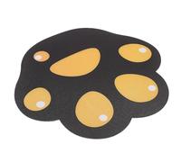 GLEAVI Tapis de Souris Antidérapant en Caoutchouc Marron Motif Patte de Chat Mignon, Taille Compacte pour Ordinateur Portable, Accessoire de Bureau Kawaii Pratique et Léger