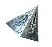 GLEAVI Tirelire Pyramide Métal Vintage Moyen Modèle Égyptien Pot à Économies Créatif Idée Cadeau Garçon Fille