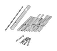 GLEAVI Touches de Rechange pour Kalimba 10 Notes en Alliage Solide Repères Gravés Kit 2 Pièces pour Piano à Pouces Accessoires Pratiques pour Musique et Apprentissage Facile