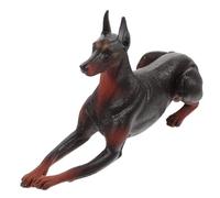 GLEAVI Toys Doberman Décor De Petit Chien Statue De Chien Figurines De Chien Petits Jouets pour Chiens Modèles De Chiens pour Enfants Figurines De Chiot Mini Jouets pour Chiens Plastique
