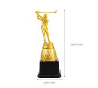 GLEAVI Trophée de Billard 3D en Plastique Doré Grosse Taille Statuette Joueur de Snooker Récompense pour Compétition et Tournoi Décoration Soirée Billard Réutilisable