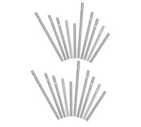 GLEAVI Tubes de Carillon Éolien en Aluminium Argenté 30 Pièces, Surface Lisse sans Bavure Son Clair et Résonnant pour Activités Familiales et Décoration Extérieure