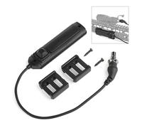 GLECTICAL Interrupteur à Pression Double à Distance avec Panneau de Poche | Pour Types-300/600 Tactical Flashlight avec 2x Interrupteur à Pression Slot Control Base Pad Panel Mounting Clip