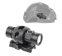 GLECTICAL Lampe Tactique Compacte pour Casque, Lampe pour Casqu e avec Rail de Montage pour Casque à Libération Rapide, Orientation Manuelle de la Lumière pour les Activités de Plein Air