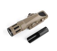 GLECTICAL WML Mini Lampe de Poche, 400 Lumens, 3 Modes Constant/Emergence/Stroboscope Défensif, Lampe de Poche Tactique pour 20MM Picatinny Rail Système(Bronzé)