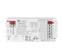 GLEDOPTO Contrôleur LED ZigBee3.0 Pro 5 Modes en 1 RGBCCT RGBW RGB CCT Dimmer DC 12-48V 15A Max PWM Dimming LED Strip Alexa Tuya