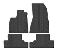 Gledring 0016 Tapis de sol Caoutchouc noir Avant et Arrière