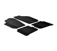 Gledring 0061 Tapis de sol Caoutchouc noir Avant et Arrière