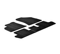 Gledring 0154 Tapis de sol Caoutchouc noir Avant et Arrière