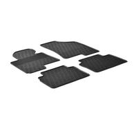 Gledring 0197 Tapis de sol Caoutchouc noir Avant et Arrière