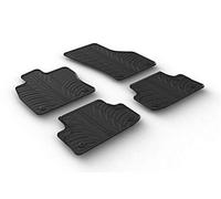 Gledring 0250 Tapis de sol Caoutchouc noir Avant et Arrière