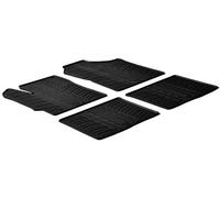 Set tapis de caoutchouc compatible avec Toyota Yaris 5 portes 2011-2017 & 2017 (T profil 4-pièces + clips de montage)