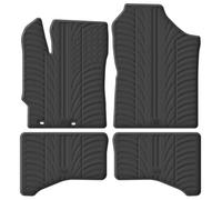 Gledring Set tapis de caoutchouc compatible avec Toyota Yaris Hybrid 5 portes 2012-2017 & 2017 (T profil 4-pièces + clips de montage)