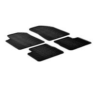 Set tapis de caoutchouc compatible avec Alfa Romeo Giulietta 2010-2014 (T profil 4-pièces + clips de montage)