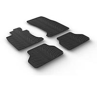 Gledring 0358 Tapis de sol Caoutchouc noir Avant et Arrière