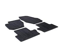 Gledring 0387 Tapis de sol Caoutchouc noir Avant et Arrière