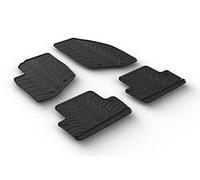 Gledring 0390 Tapis de sol Caoutchouc noir Avant et Arrière